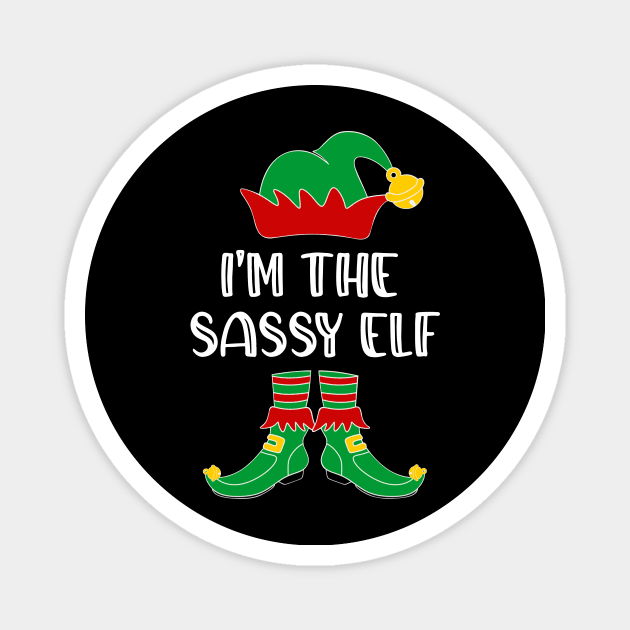 I'm The Sassy Elf Matching Family Group Christmas Magnet by SloanCainm9cmi